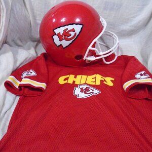 Kansas City KC Chiefs Franklin NFL Kids Football Helmet and Jersey Set Youth